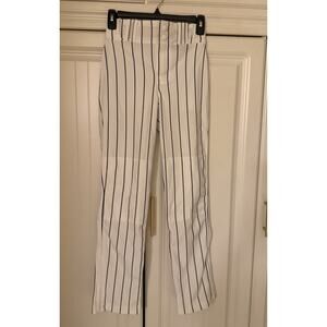 New With Tags Champro Baseball Pants White With Black Pinstripe Youth Medium